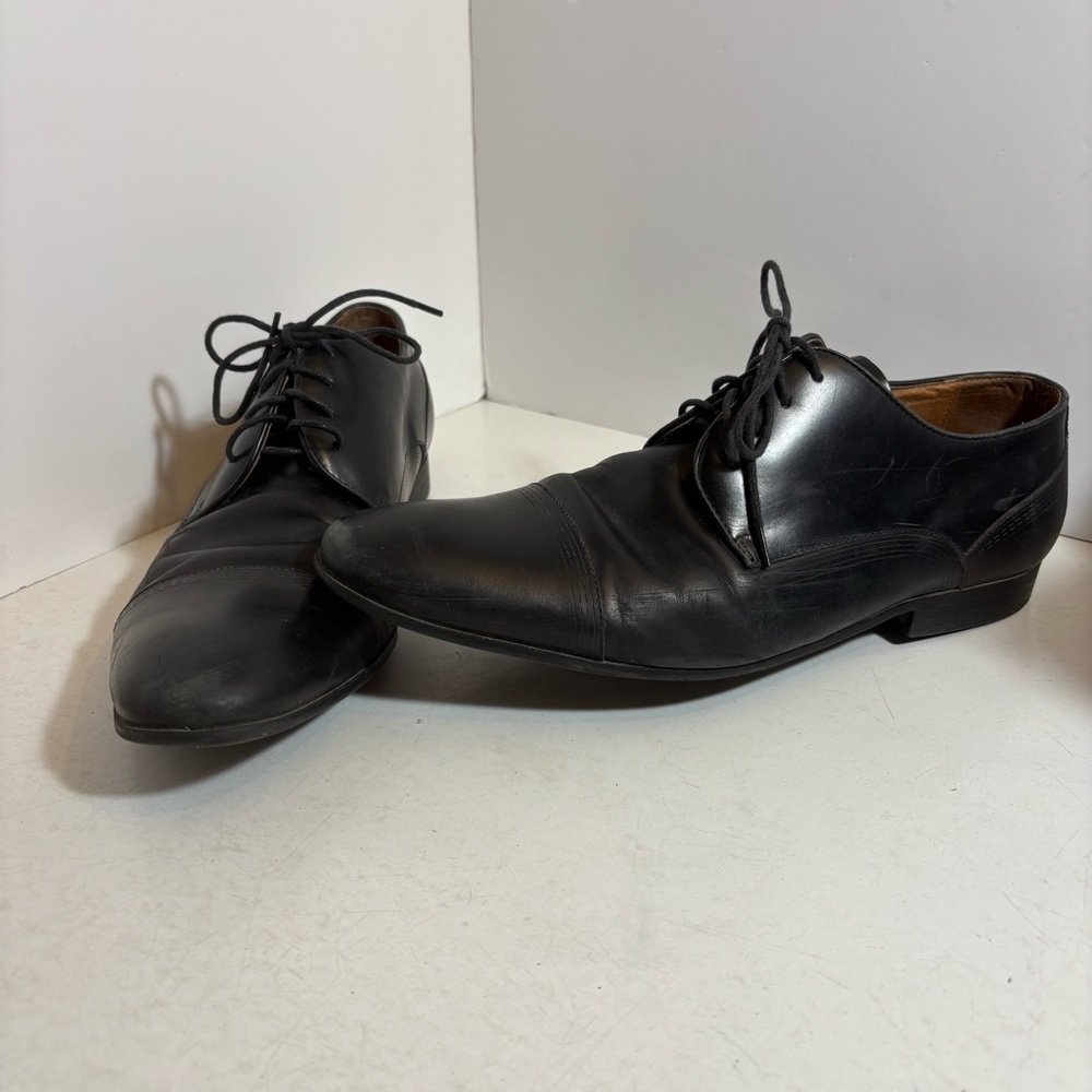 🛍️3/$30 Kenneth Cole New York men’s black lace up‎ dress shoes in size 10